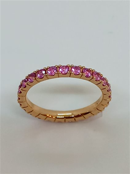Anello Gaddi Gioielleria Donna in Oro Zaffiro rosa 1.41 Ct AN46PG - AN46PG